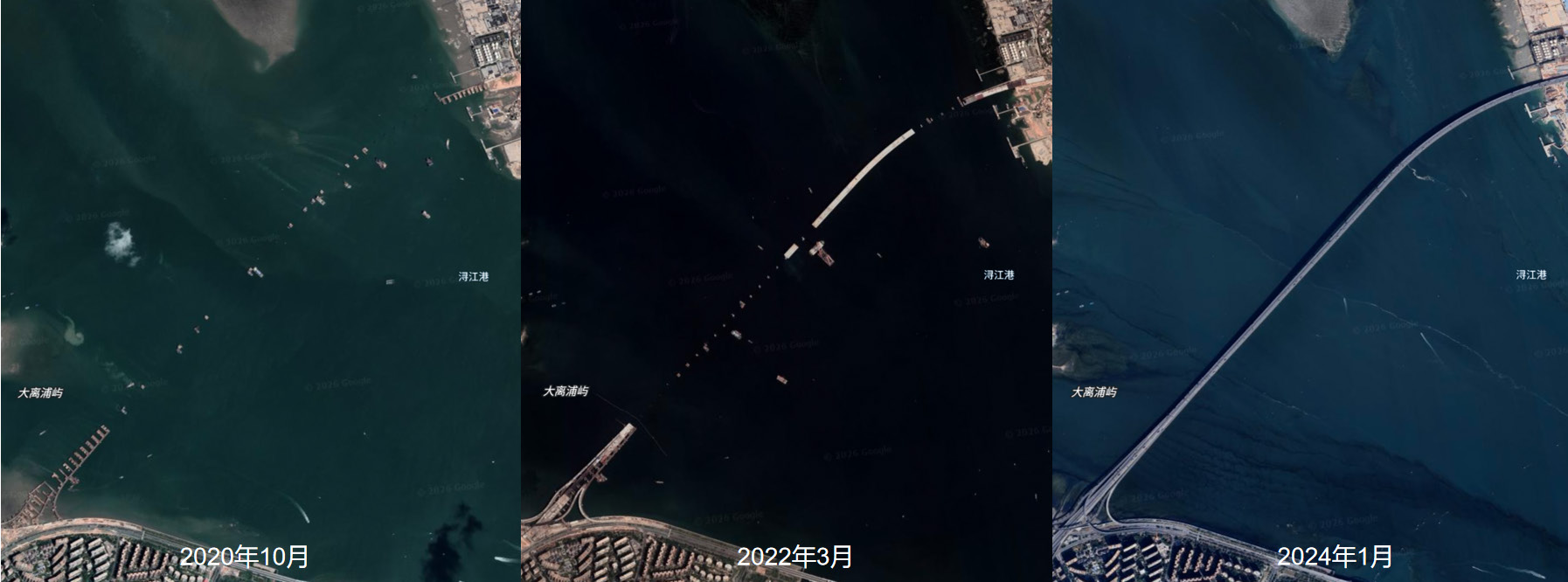 道路桥梁施工进度多时相遥感监测